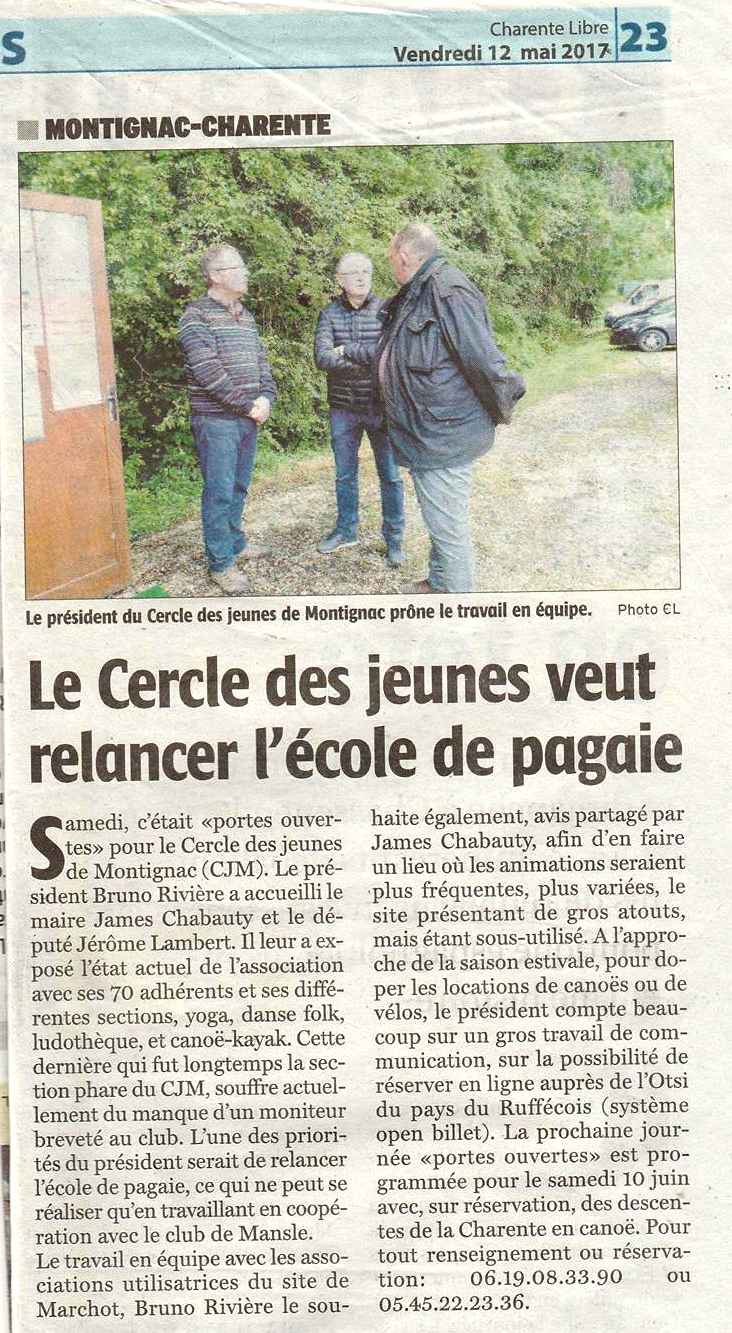 You are currently viewing Article de la Charente Libre sur notre journée portes ouvertes